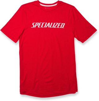 Specialized Standard Tee Wordmark Red Hthr/wht